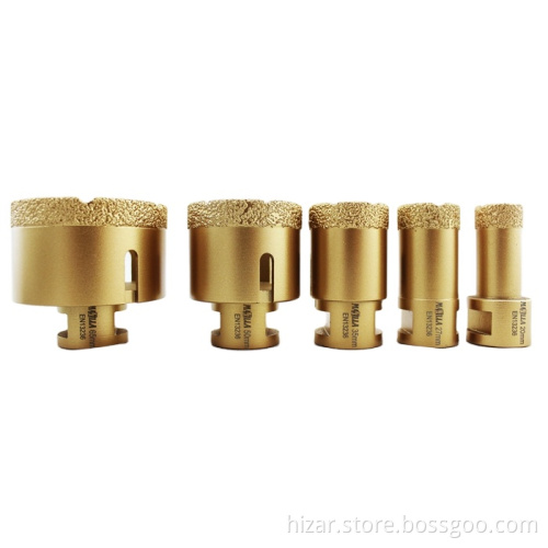 Hizar M14 5/8-11 Vacuum Brazed Diamond Core Drill Bits for Granite and Marble